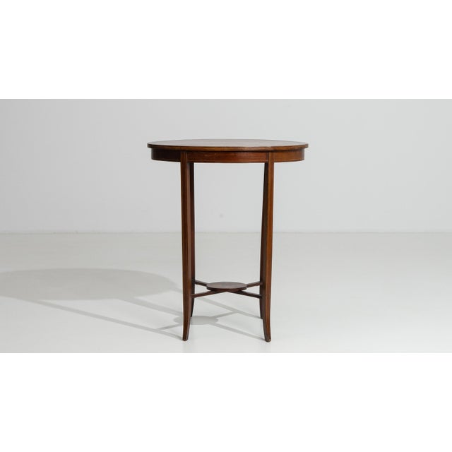 19th Century English Inlaid Oval Side Table For Sale - Image 12 of 14