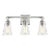 Sean Lavin by Visual Comfort Studio Monterro 3-Light Vanity, Satin Nickel For Sale