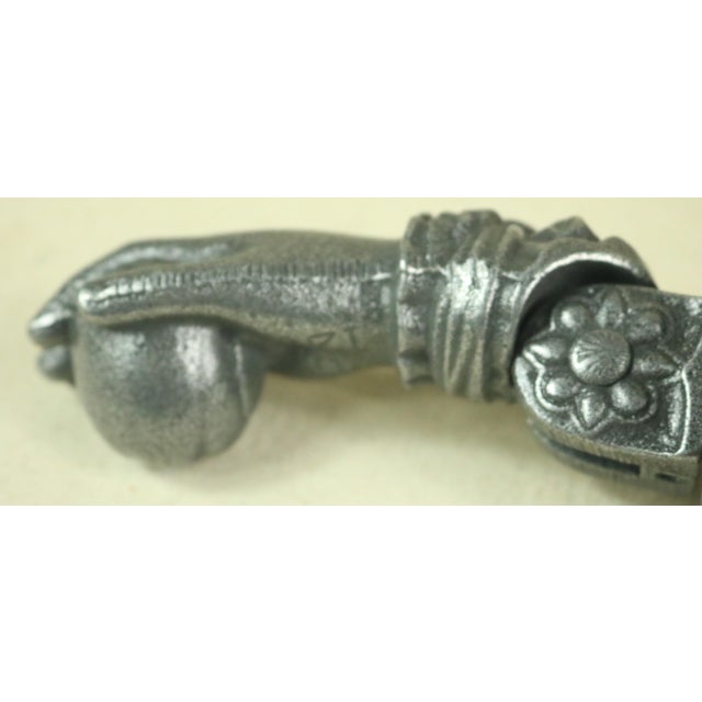 Mid 19th Century Mid 19th Century French, Napoleon III Cast Iron Door Knocker For Sale - Image 5 of 5