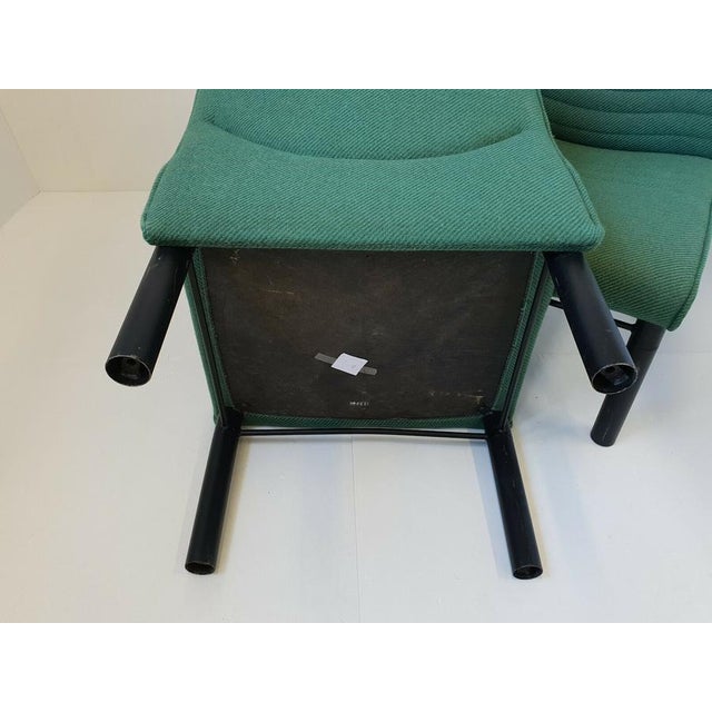 Vintage Wool and Steel Armchair, 1980s For Sale - Image 9 of 13