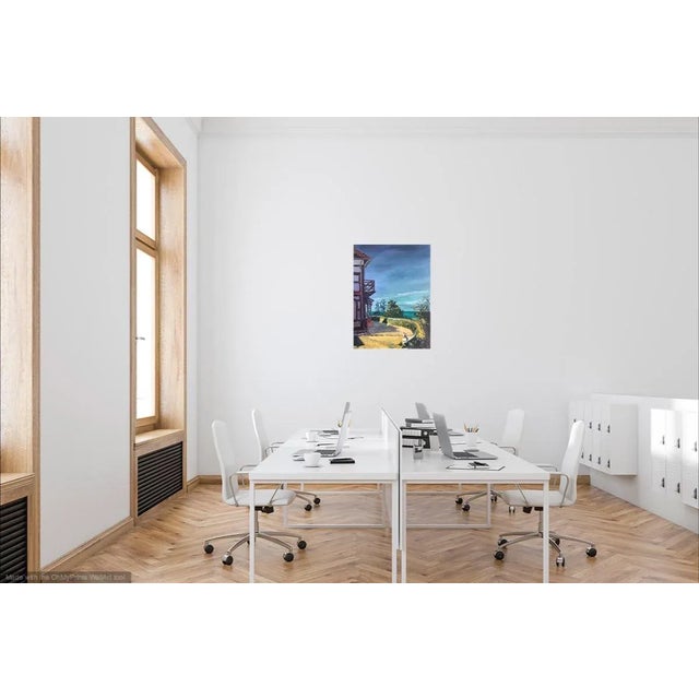 Fine art French Oil painting painted in Plein air in the northern French coast town of Dieppe Excellent quality painted by...