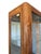 Brown Vintage-Style Tall Oak Curio Display Cabinet W/ Illuminated Glass Shelves, Magnetic Doors & Antique Brass Knobs For Sale - Image 8 of 18