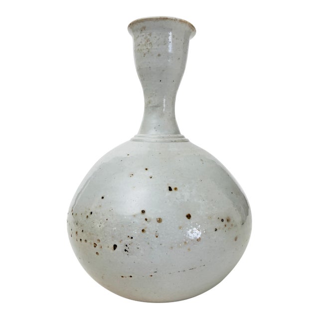 Mid 19th Century Korean Stoneware Wine Vessel, Choson Dynasty For Sale