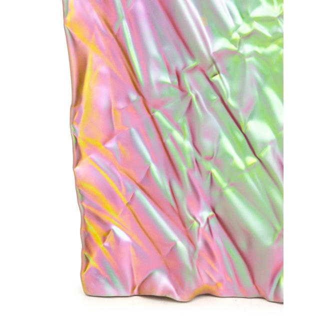 Christopher Prinz "Wrinkled Stool" Side Table For Sale - Image 4 of 7