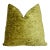Peridot Chenille 20x20 Throw Pillow With Feather Down Insert For Sale