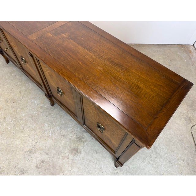 1960’s Baker Furniture French Regency Walnut Sideboard / Credenza For Sale - Image 10 of 12
