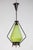 Mid-Century Green Glass Pendant For Sale In Los Angeles - Image 6 of 7