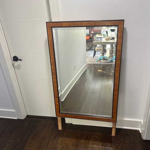 English Late 20th Century Yew Wood Mirror From the Yorkshire Collection by Drexel Heritage For Sale - Image 3 of 8