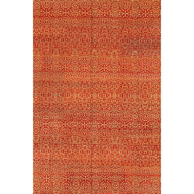 Modern Vintage Mamluk Rug With All-Over Ottoman Design by Keivan Woven Arts 8'11 X 11'9 For Sale - Image 3 of 12