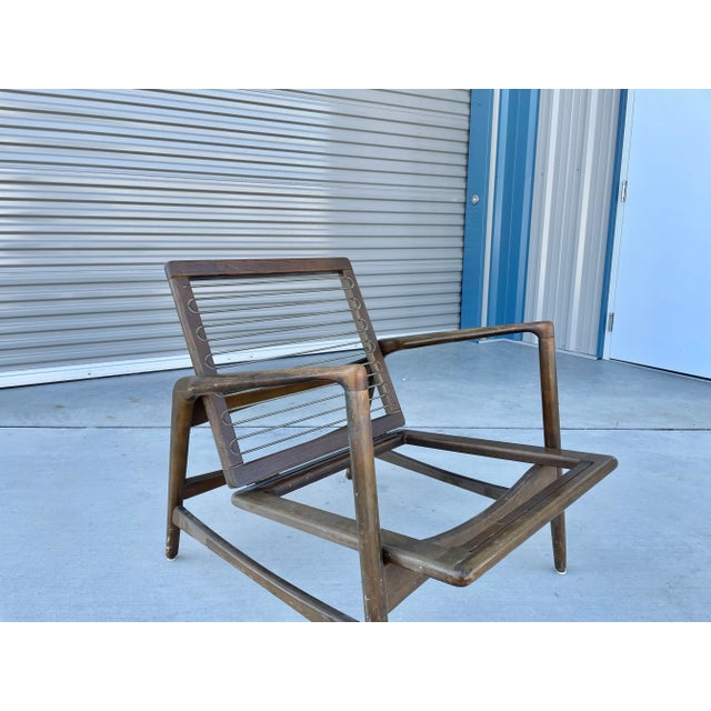 Wood 1970s Danish Modern Teak Lounge Chair Styled After Ib Kofod Larsen For Sale - Image 7 of 13