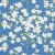 Sample - Schumacher Blooming Branch Fabric in Blue For Sale