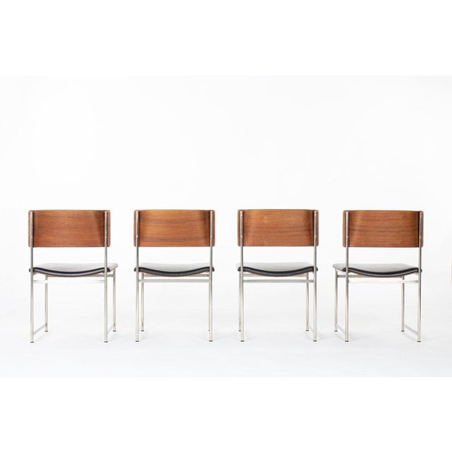Mid-Century Modern SM08 Chairs by Cees Braakman for Usm Pastoe 1960s, Set of 4, Set of 4 For Sale - Image 3 of 13