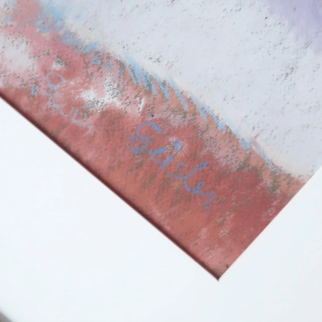 1980s Framed Southwestern Pastel on Paper For Sale - Image 5 of 8