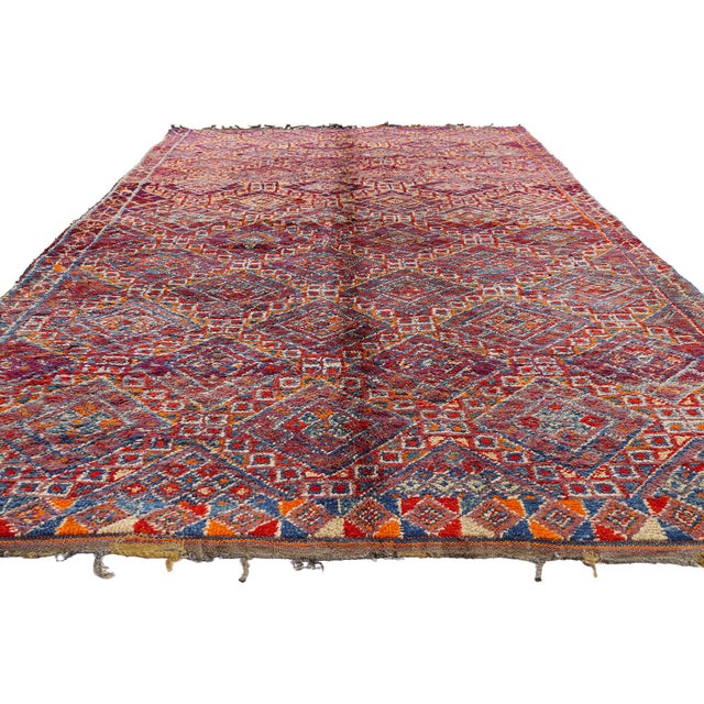 Tribal Vintage Beni M'Guild Moroccan Rug, 06'01 X 11'06 For Sale - Image 3 of 10