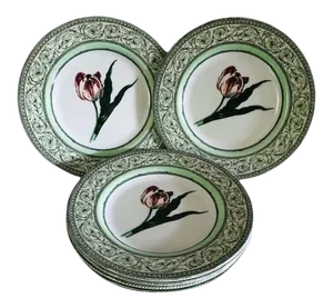 90s Royal Horticultural Applebee Collection Salad Plates- Set of 6