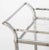 Modern Modern Chrome & Glass 2-Tiered Bar Cart For Sale - Image 3 of 12