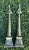 Vintage Neoclassical Patinated Metal Architectural Finials, Pair For Sale - Image 12 of 12