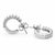 Contemporary 18k White Gold Hoop Earrings, A Pair For Sale - Image 3 of 3