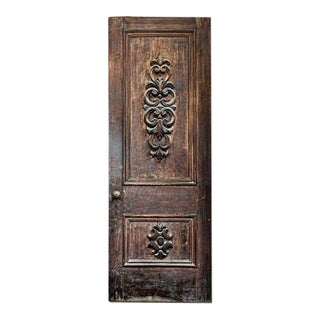 Baroque Raised-Panel Solid Wood Door With Double Scroll Carving For Sale