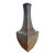 1980s Roman Style Brushed Bronze Steel Vase For Sale