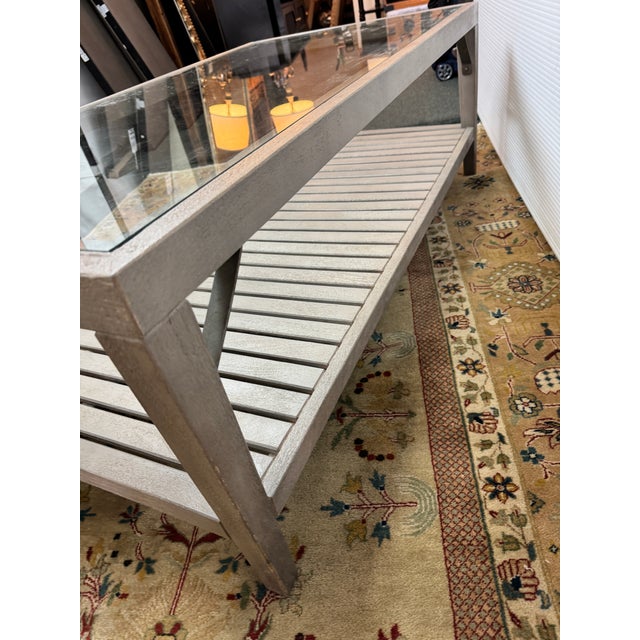 Crate & Barrel Boardwalk Coffee Table For Sale - Image 11 of 13