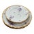 Antique M. Redon French Limoges Violet Plates - 3 Dinner + 3 Salad, Gold Rims For Sale