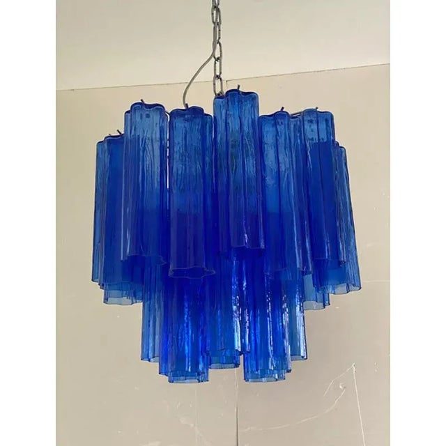 Blue Tronchi Murano Glass Sputnik Chandelier by Simoeng For Sale - Image 11 of 13