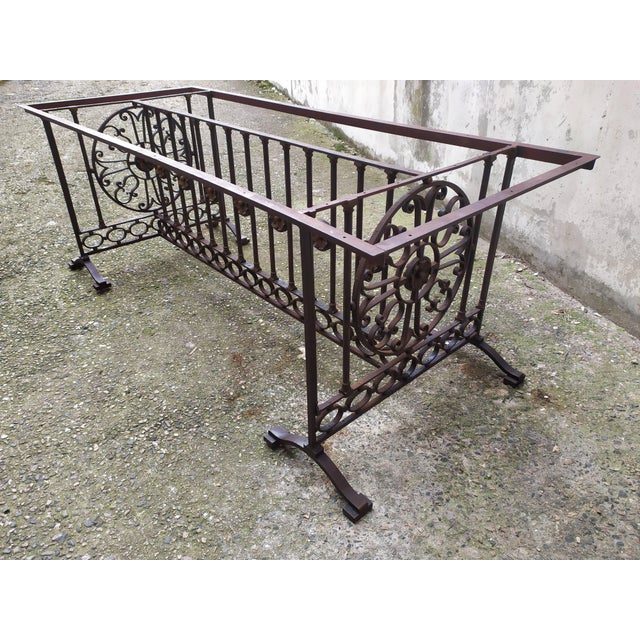 Antique Wrought Iron Table For Sale - Image 4 of 18