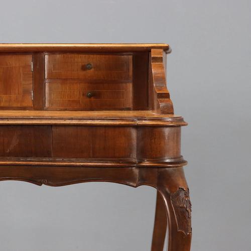 Baroque Style Walnut Writing Desk For Sale - Image 6 of 13