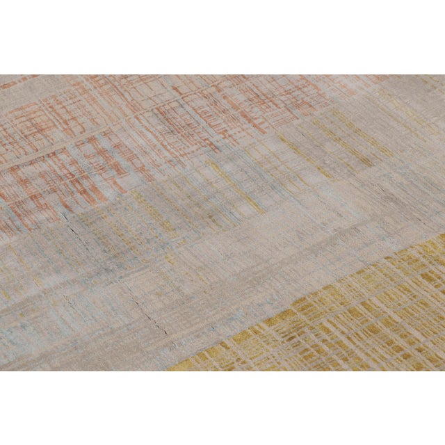 2010s Rug & Kilim’s Modern Circle Rug With Multi-Color Abstract Pattern For Sale - Image 5 of 10