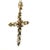 Victorian 14k Rose Gold Pearl & Old Mine Diamond Cross Pendant, C. 1890 For Sale - Image 4 of 13