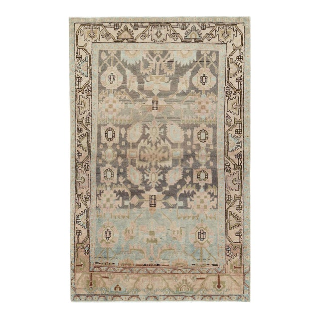 Galerie Shabab Collection Mid-20th Century Persian Malayer Accent Rug For Sale