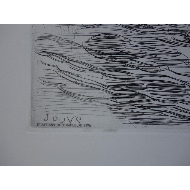 Paul Jouve, Elephant from the Temple of Siva, Engraving For Sale - Image 9 of 11