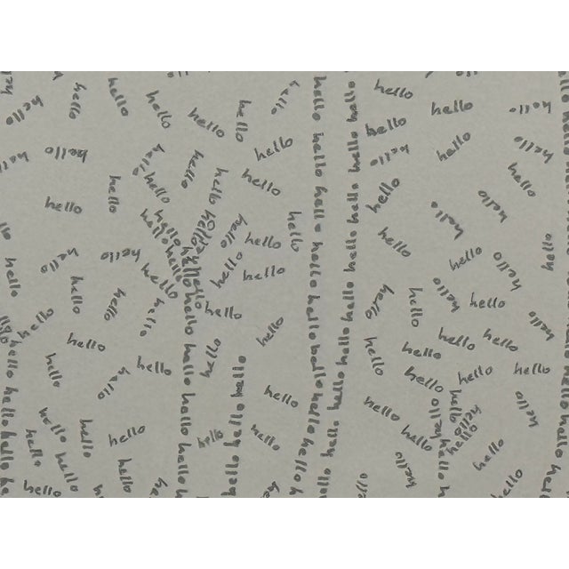 Paper Rachel Raymond for Rachel Jolene Illustration Hello in Circle For Sale - Image 7 of 12