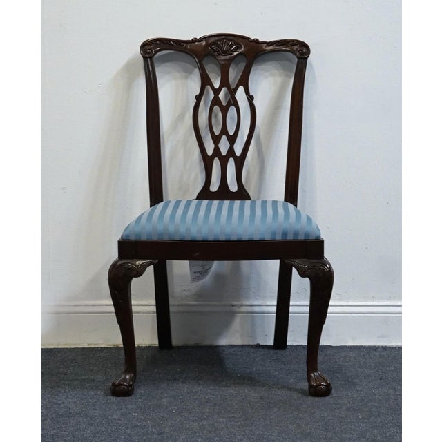 Chippendale Pennsylvania House Solid Mahogany Traditional Chippendale Style Dining Side Chair 13-3107 / 13-3108 For Sale - Image 3 of 11