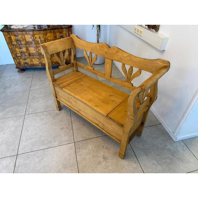 Farmhouse Kitchen Chest Bench For Sale - Image 6 of 10