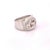 Contemporary 1990s Gucci Estate Sterling Silver Ring Size 8.5, 15 Mm Height 17.9 Grams For Sale - Image 3 of 7
