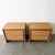 1970s 1970s Walnut Burlwood Nightstands With Cane Fronts MCM For Sale - Image 5 of 10