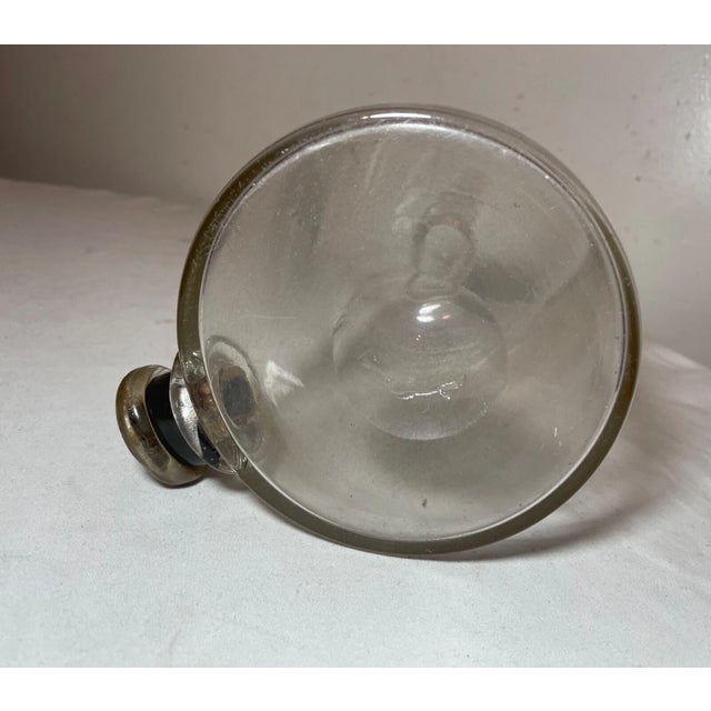 Rare Antique 1800's Hand Blown Glass Science Chemistry Apothecary Beaker Bottle For Sale - Image 12 of 12