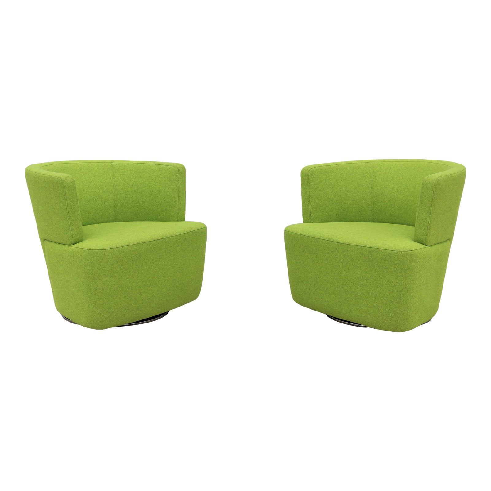 Modern Eoos for Coalesse Joel Green Swivel Lounge Chairs by Walter