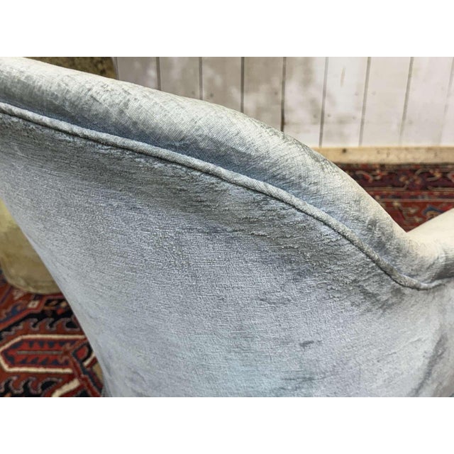 Blue 19th Century Napoleon III Toadstool Armchair For Sale - Image 8 of 14
