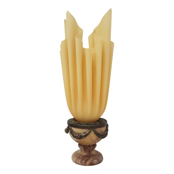 Modern Draped Torch Table Lamp by Georgia Jacob, France For Sale