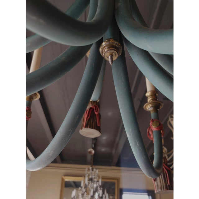 Vintage Italian Style Tassel 12-Light Chandelier For Sale In Columbia, SC - Image 6 of 9