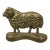 Antique Brass English Sheep Doorstop For Sale
