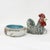 Emerald Vintage Chinese Famille Verte Porcelain Rooster Hand-Painted Covered Bowl For Sale - Image 8 of 14