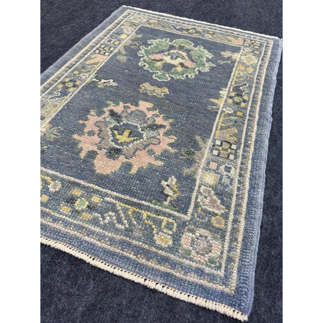 Turkish Oushak Rug 2'3" x 3'2" For Sale - Image 4 of 6