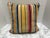 Vintage Velvet Striped Accent Pillow For Sale - Image 11 of 12