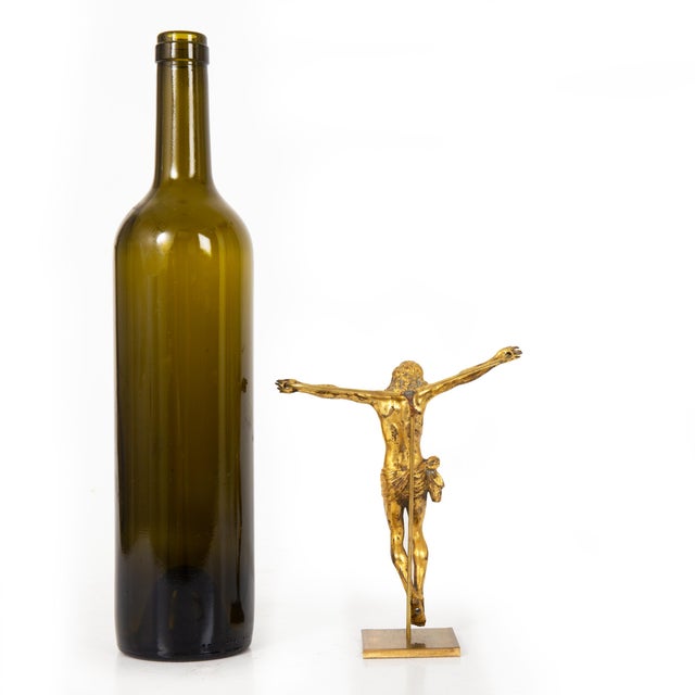 Fine German Renaissance Gilt Bronze Corpus Christi, 17th/18th Century For Sale - Image 6 of 16