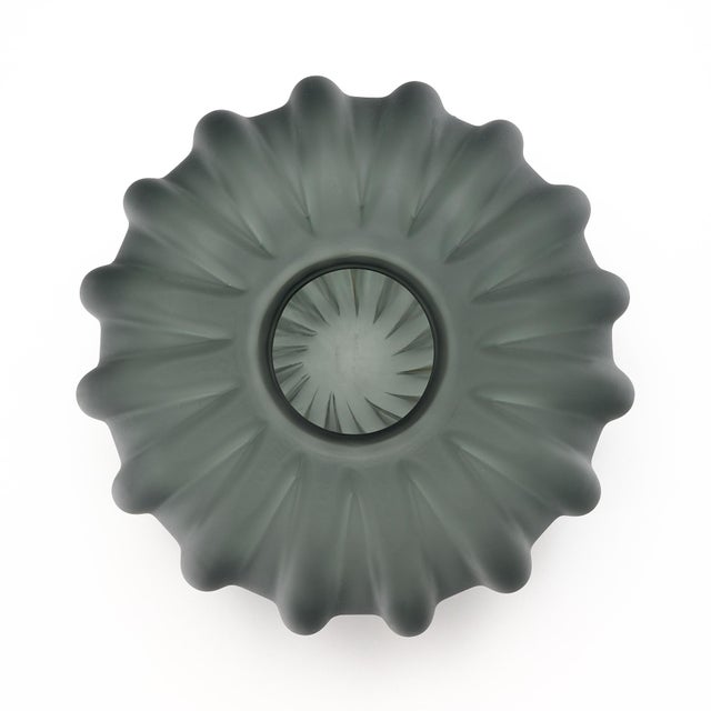 Gray Murano Glass Gray Vase Trio For Sale - Image 8 of 8