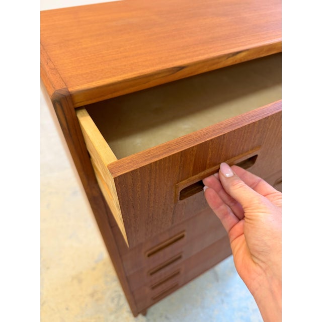 Teak Chest of Drawers, Denmark, 1970s For Sale - Image 6 of 11